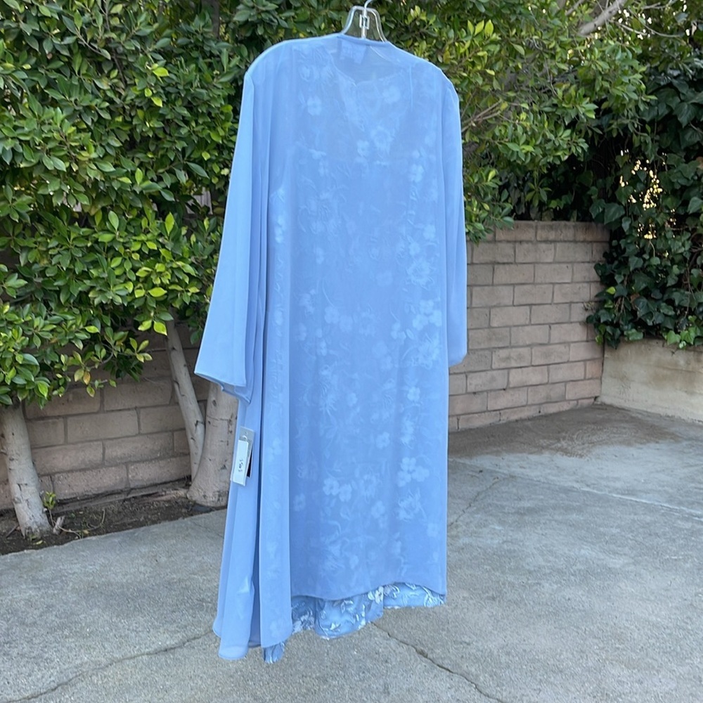 ALEX EVENINGS Short Embroidered Sheath Dress With Open Jacket - Picture 9 of 12